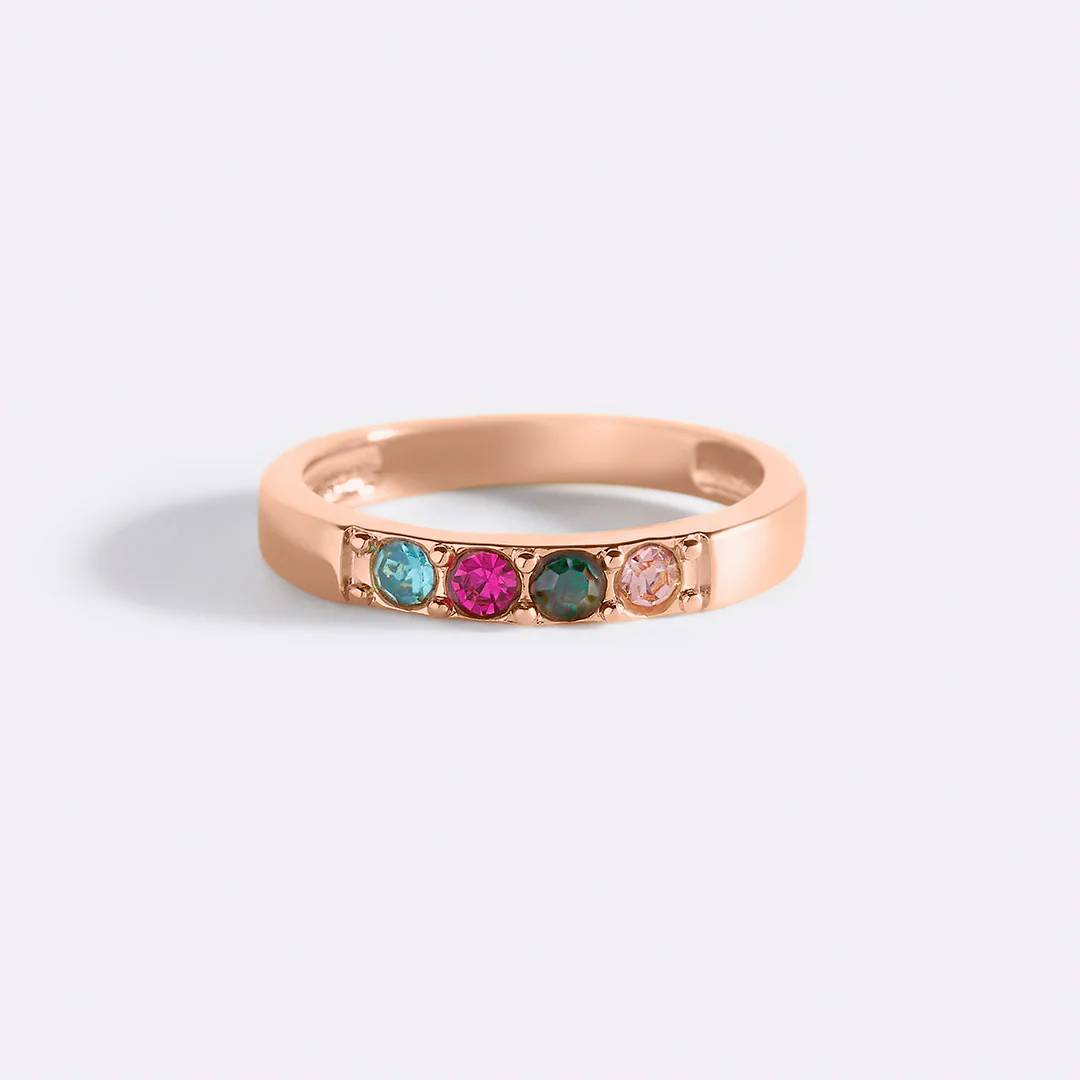Stackable Birthstones Band Ring