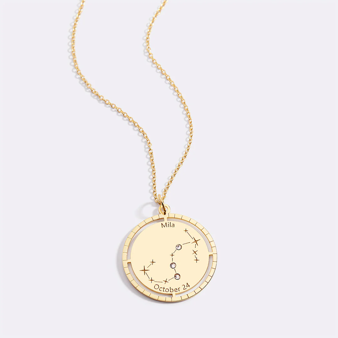 Personalized Constellation Pendant Necklace