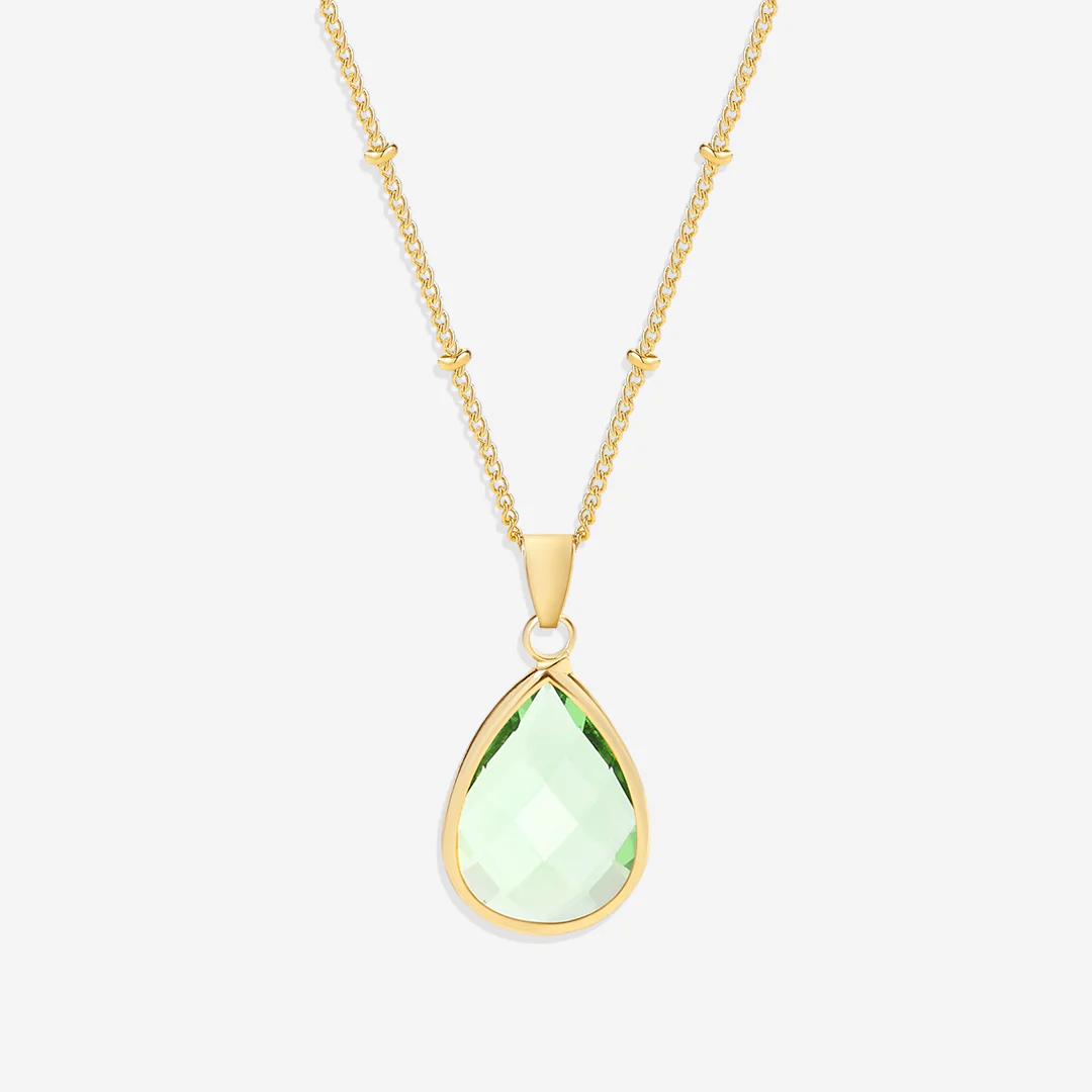 Birthstone Drop Pendant Necklace