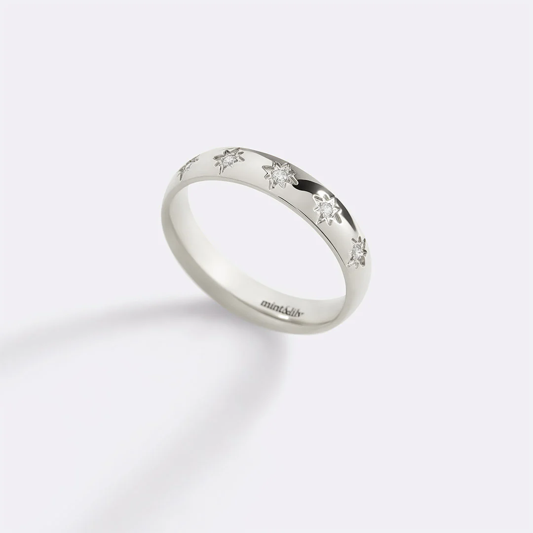 Star Set Stacking Ring