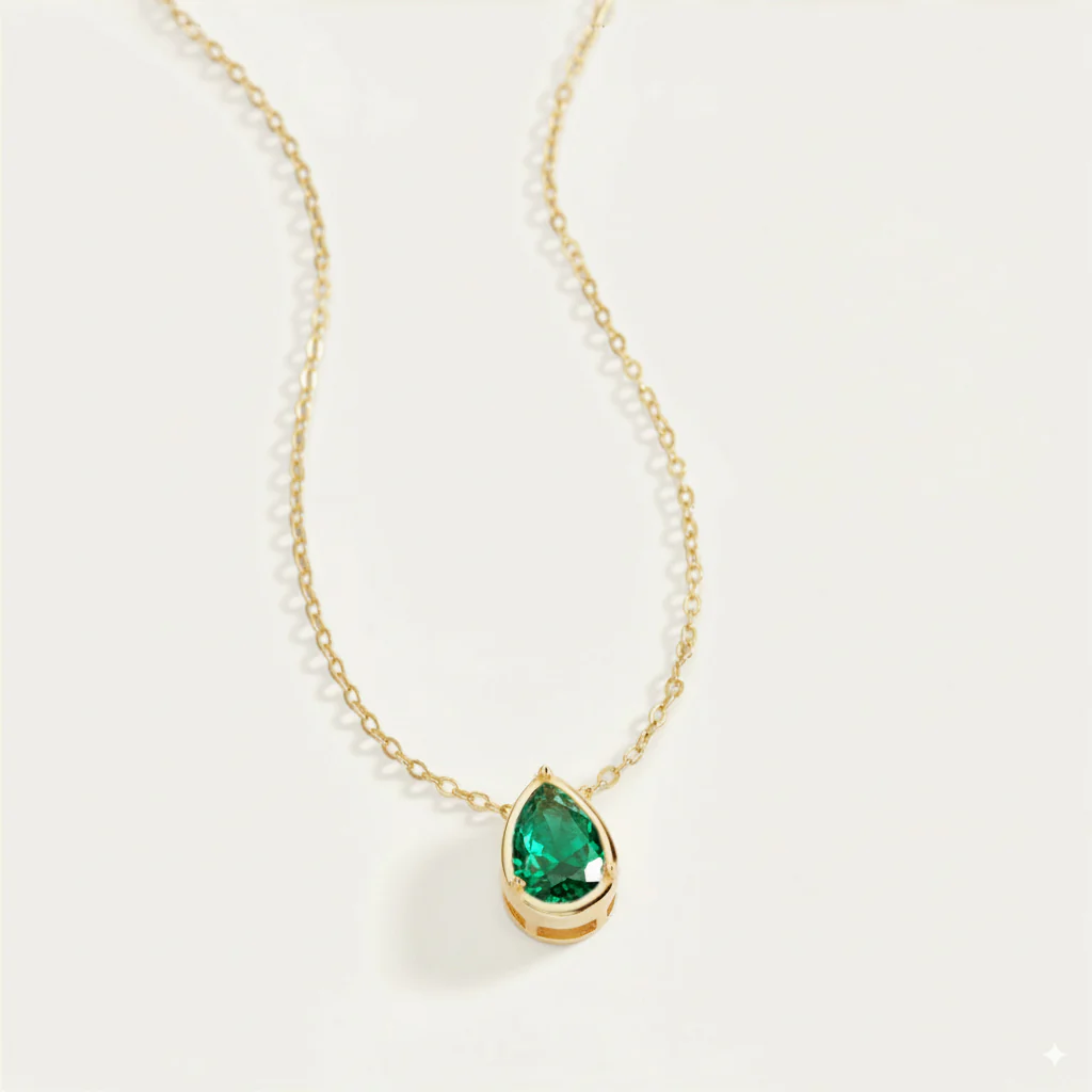 Diamond Teardrop Necklace