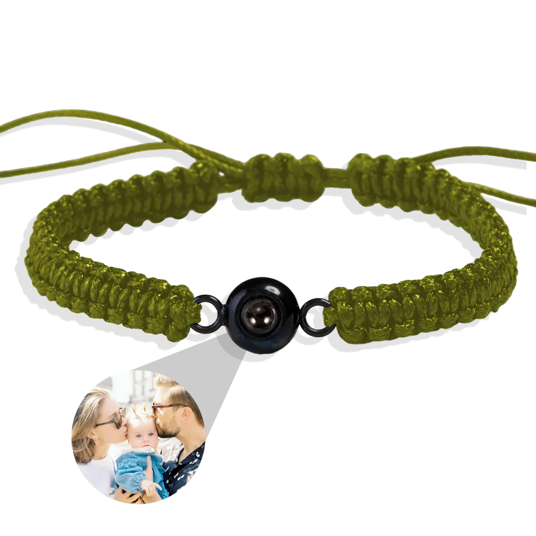 Personalized Braided Photo Bracelet