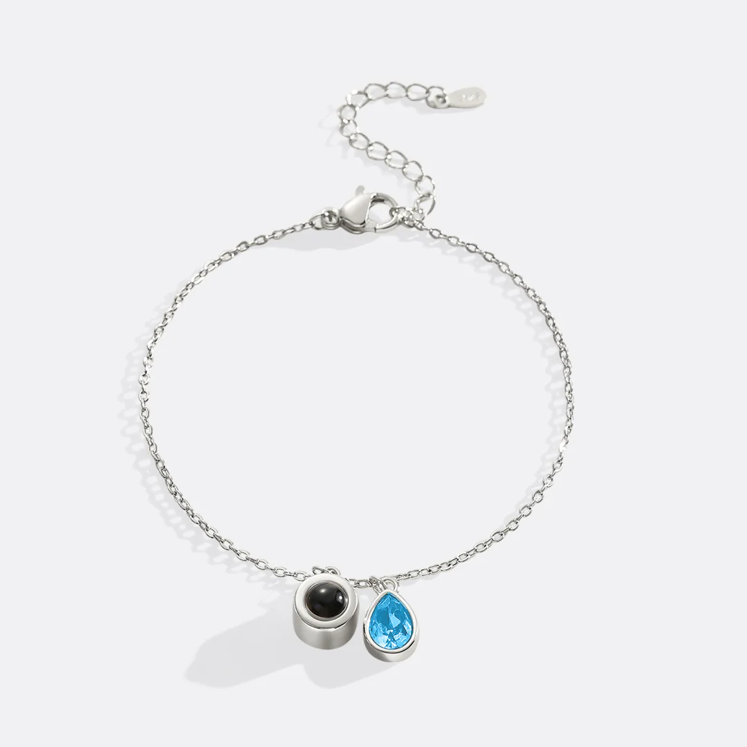 Birthstone Photo Bracelet