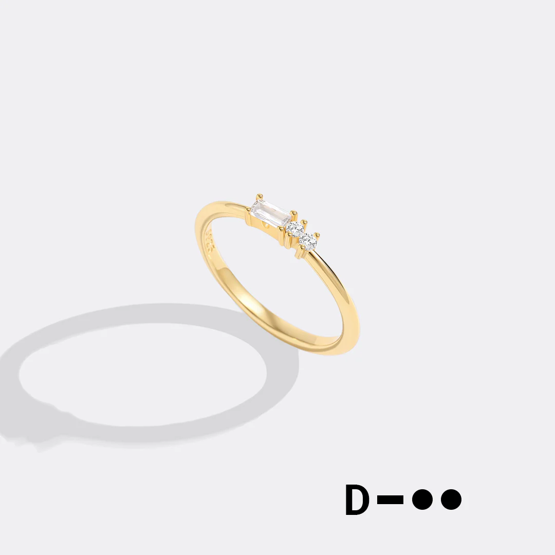 Dainty Personalized Morse Code Ring Size 12