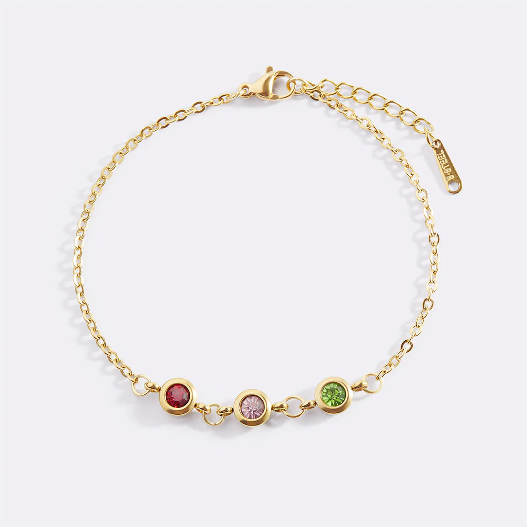 Personalized Birthstone Bracelet