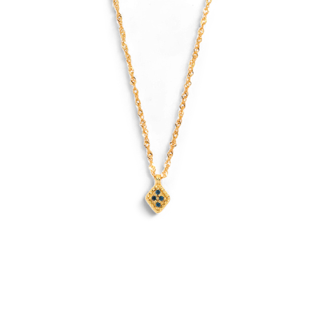 Dainty Birthstone Kite Necklace