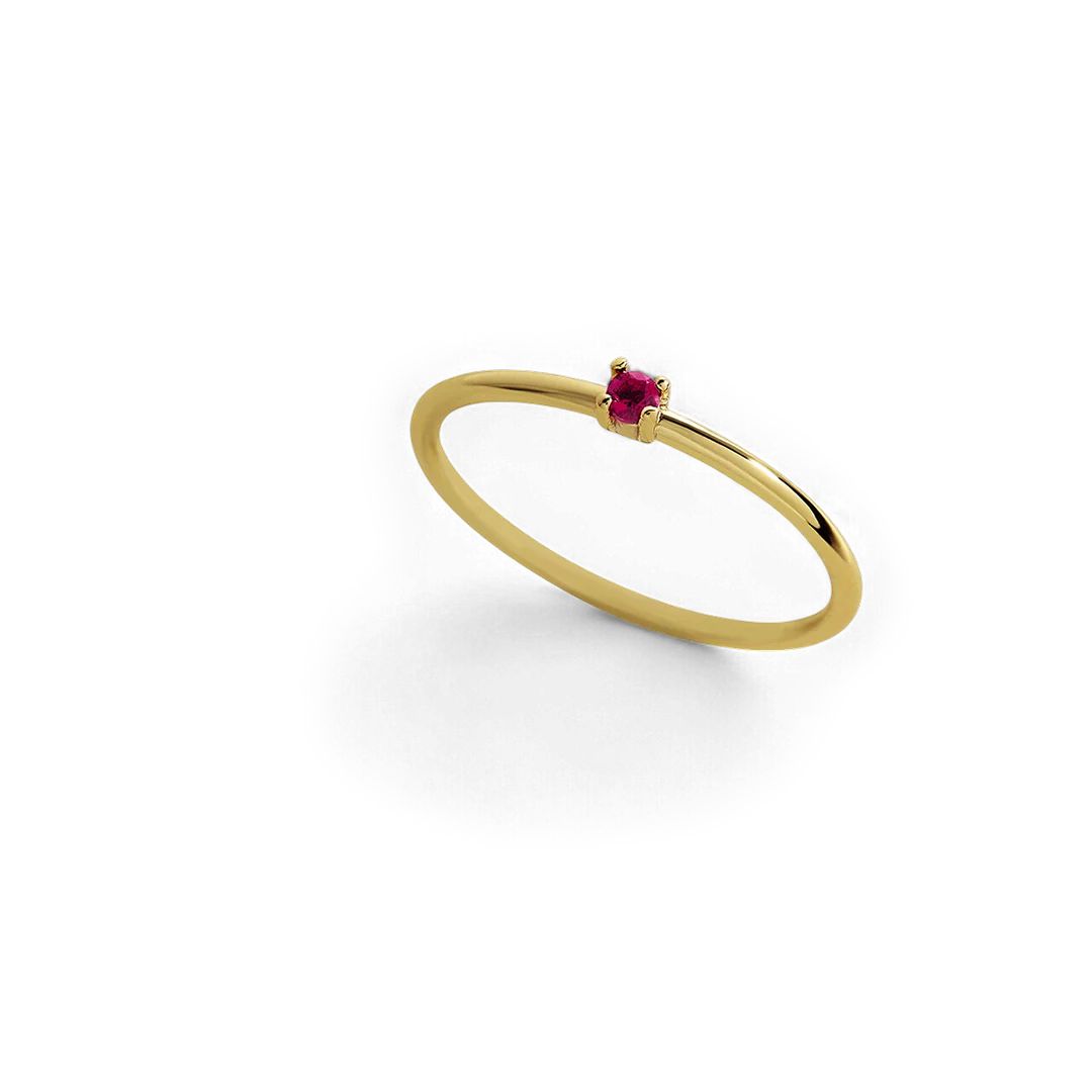 Super Dainty Birthstone Stacking Ring