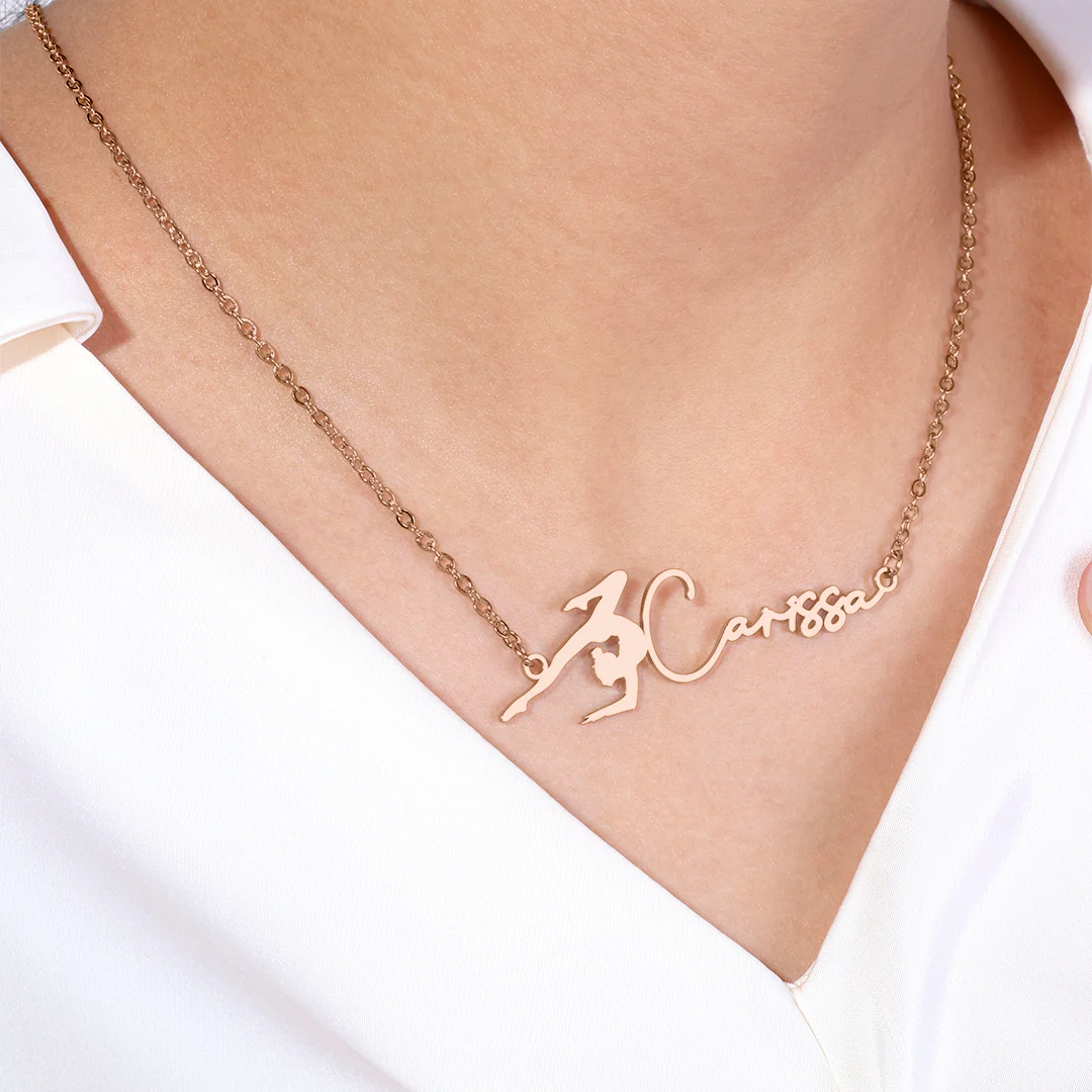 Personalized Gymnastics Necklace