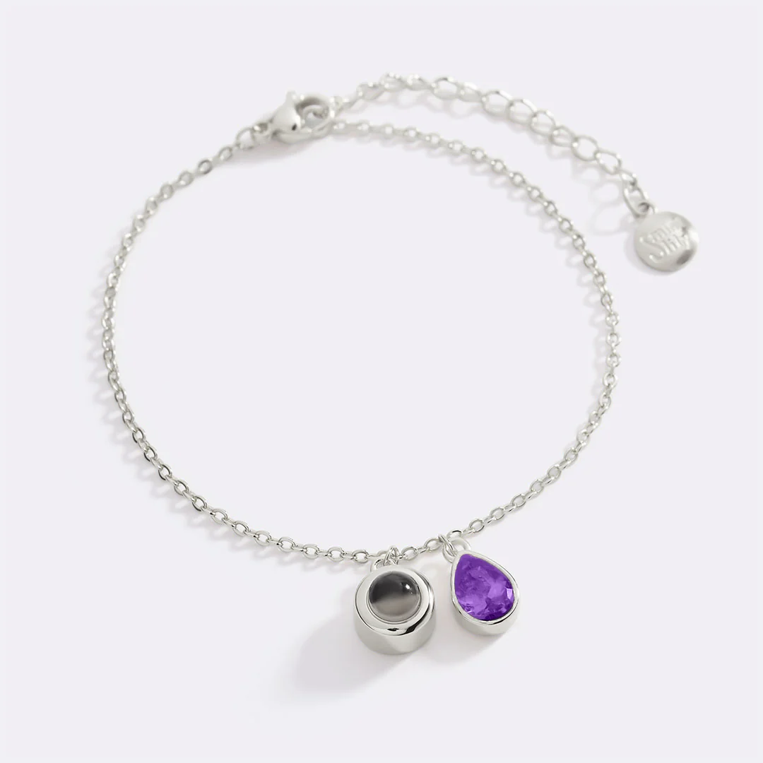 Birthstone Photo Bracelet