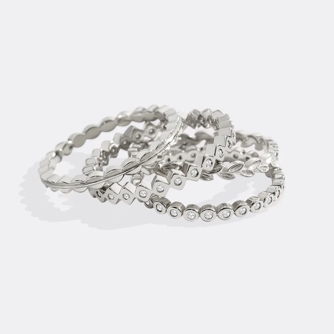 Dainty Gold Mini Ring Set