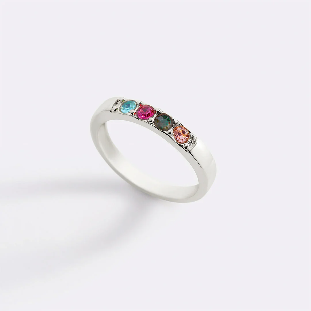 Stackable Birthstones Band Ring