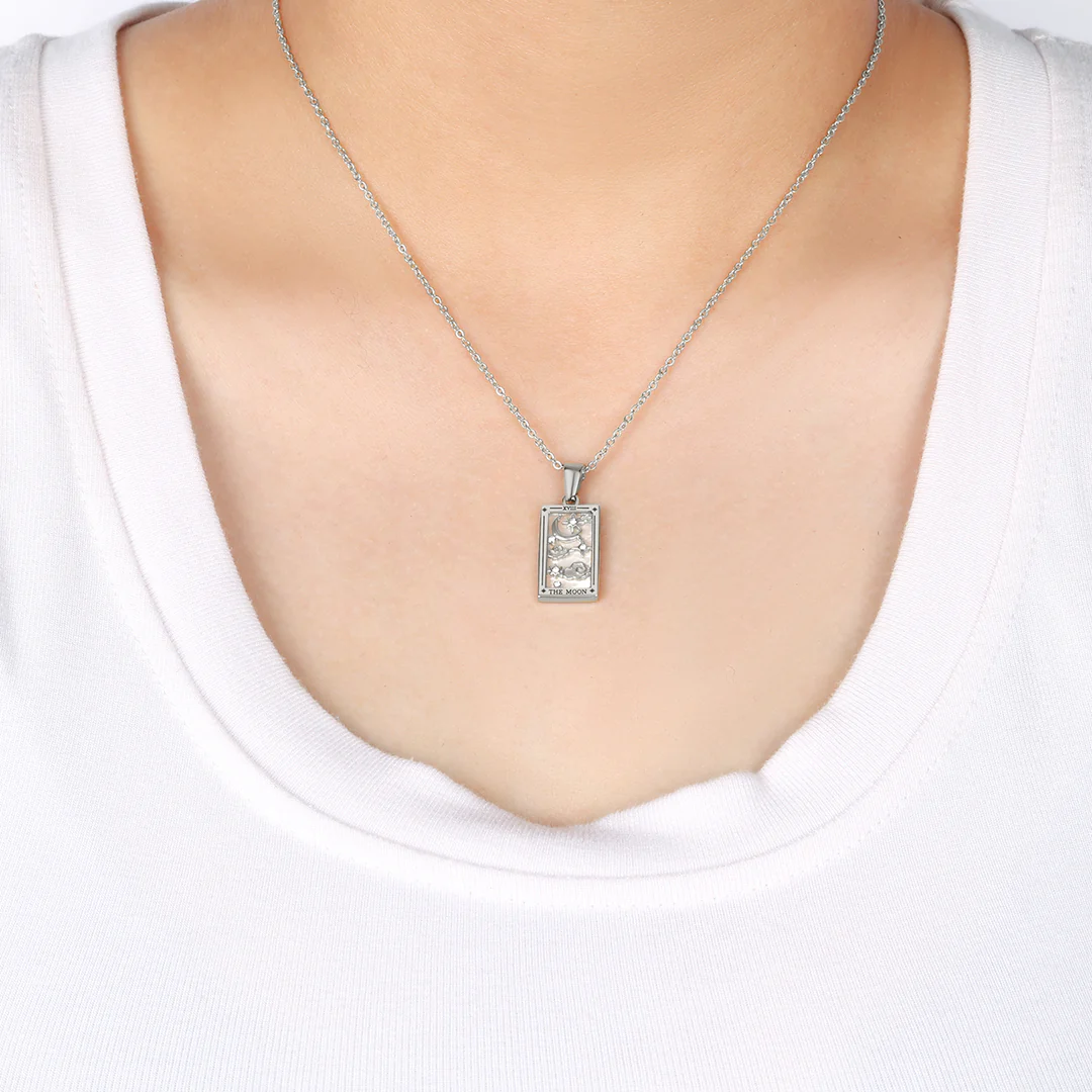 The Moon Tarot Necklace