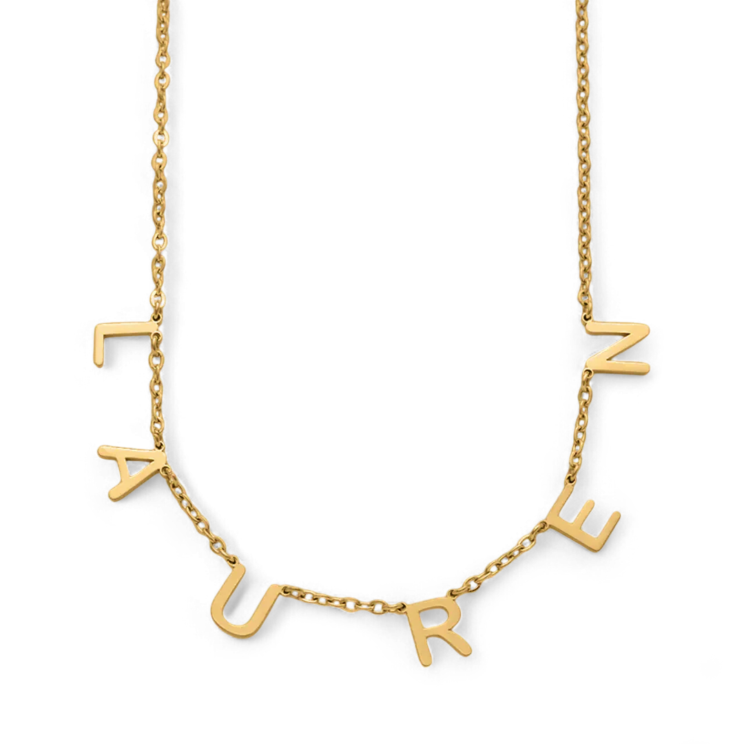 Custom Letter Name Necklace
