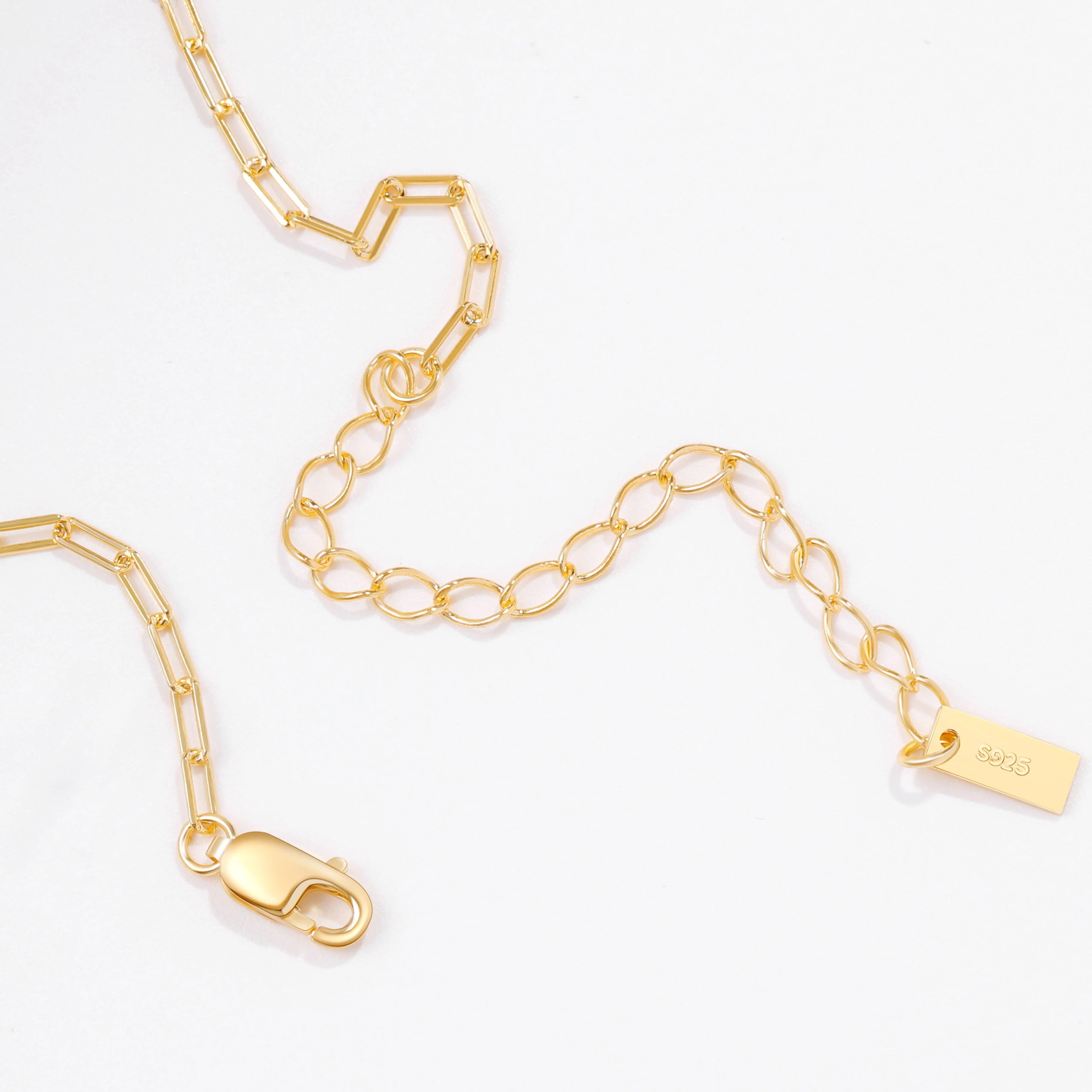 Mother Of Pearl Heart Initial Necklace