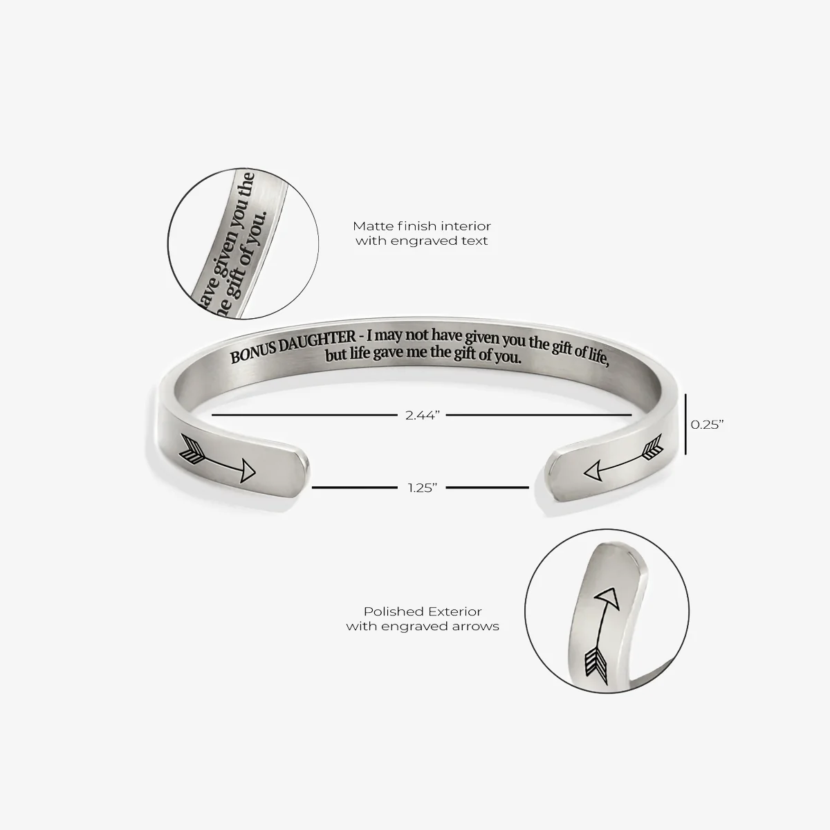 Bonus Daughter Cuff Bracelet