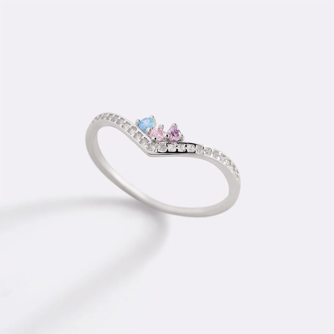 Personalized Venus Birthstone Ring