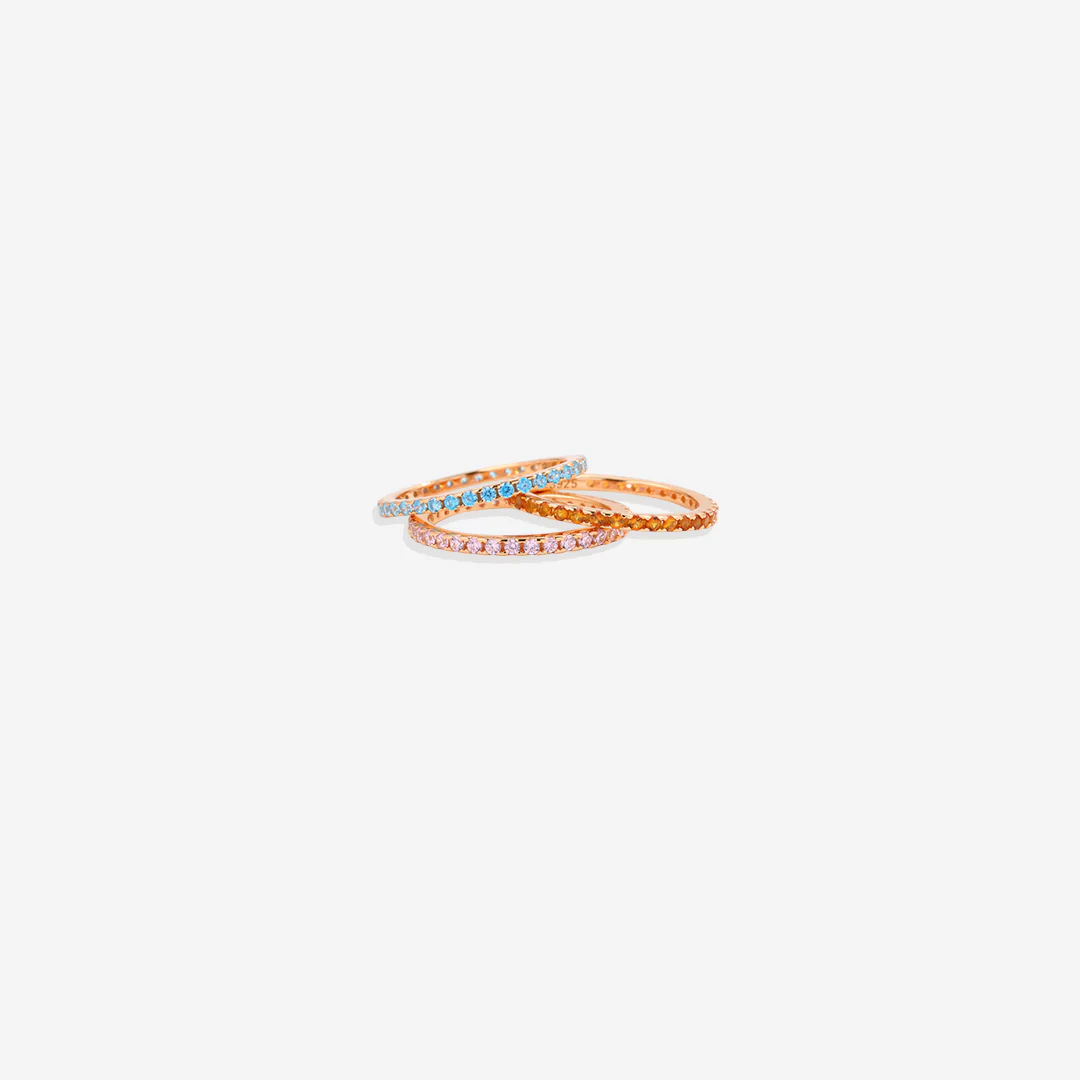 December Birthstone Eternity Stacking Ring