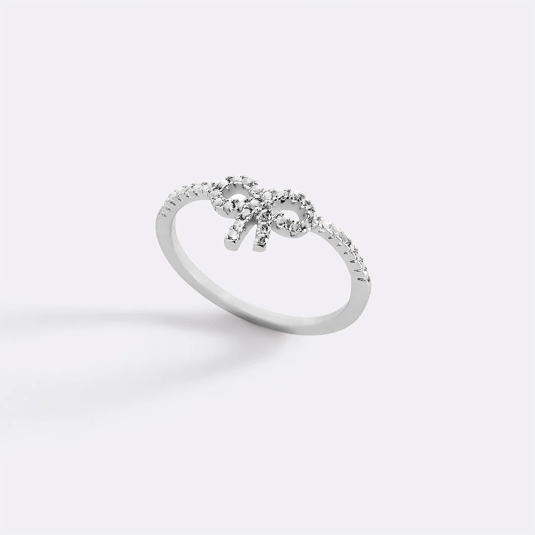 Pave Bow Ring