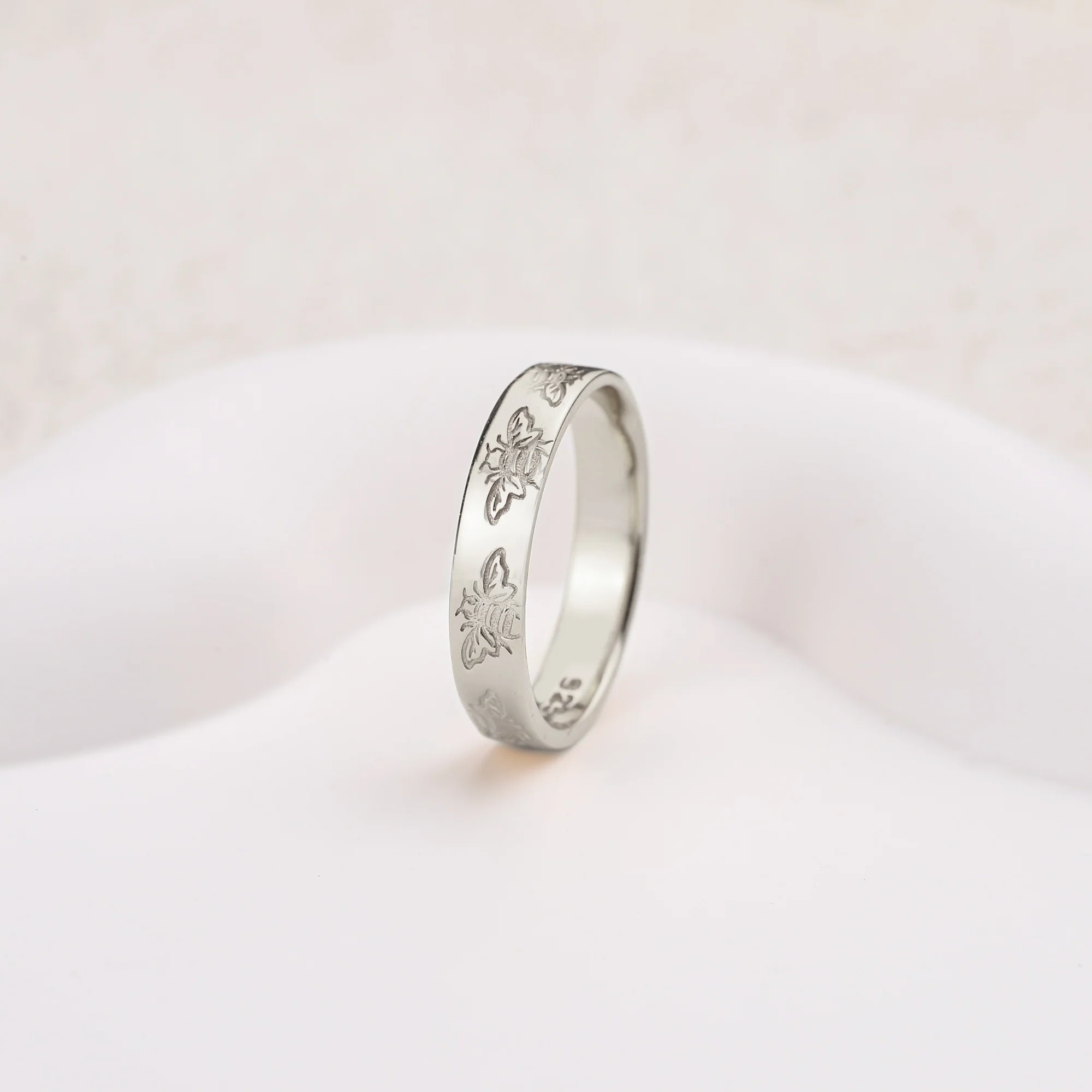 Stamped Honey Bee Band