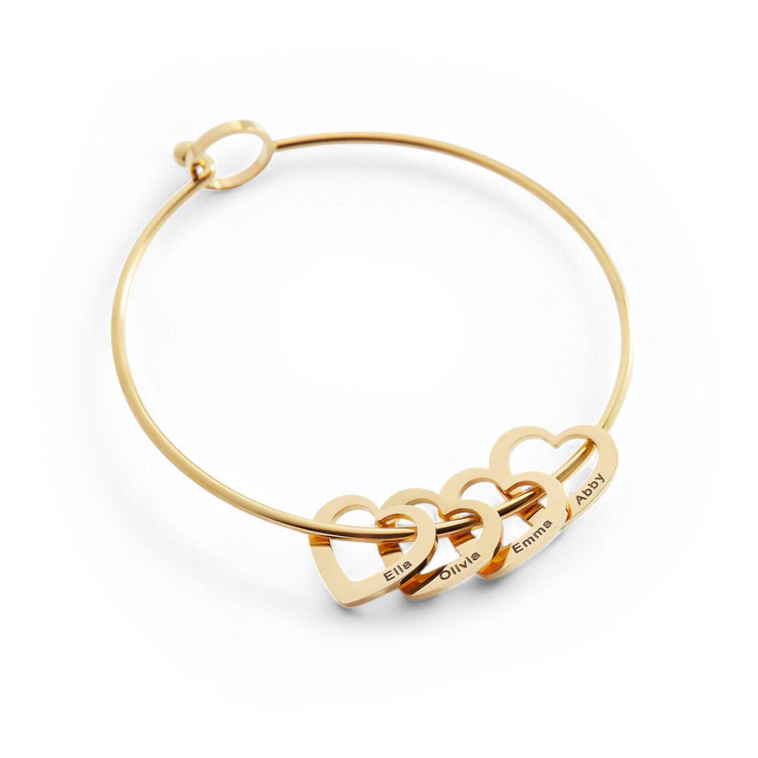 Personalized Hearts Love Bracelet