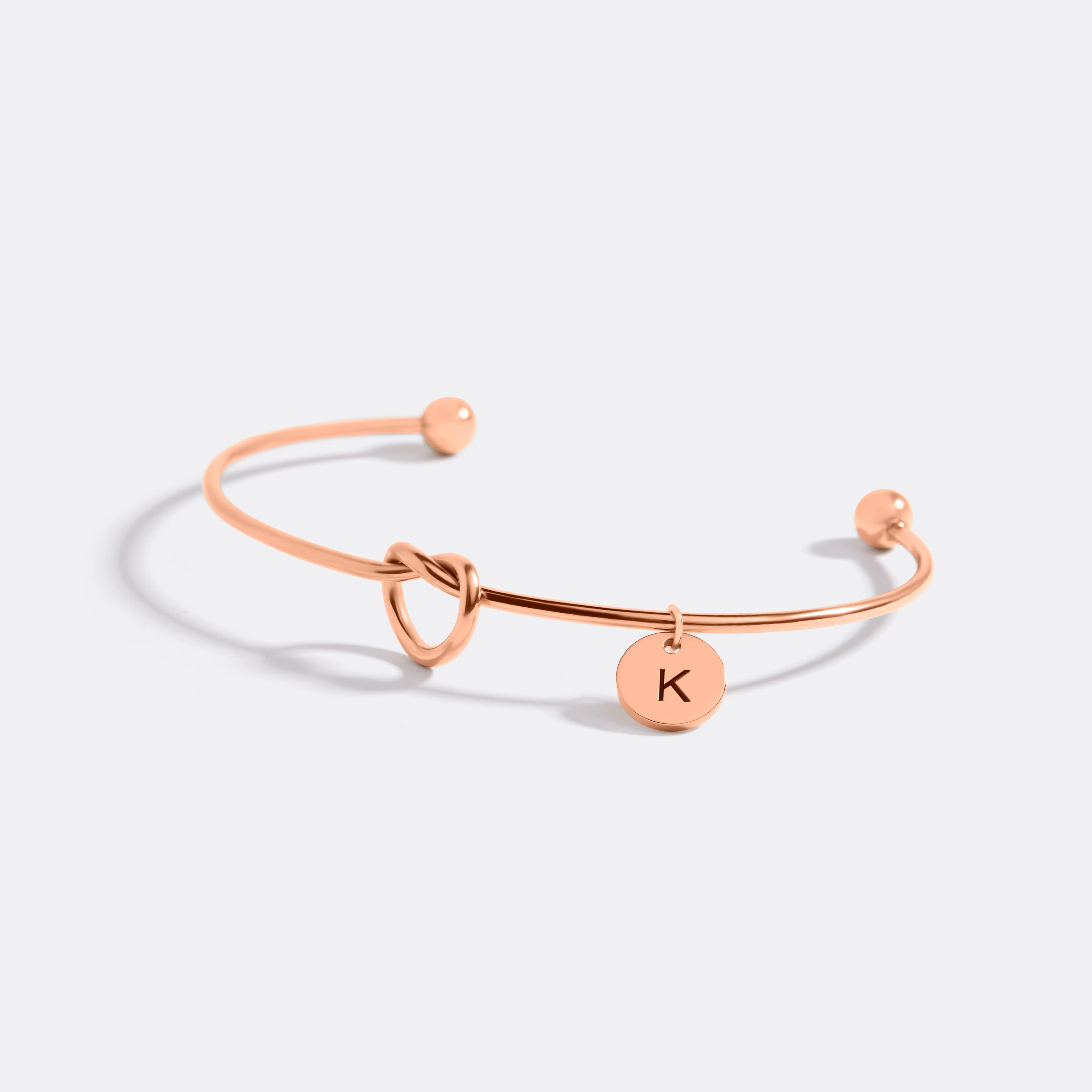 Personalized Tie the Knot Bracelet • Bridesmaid Gift Bracelet