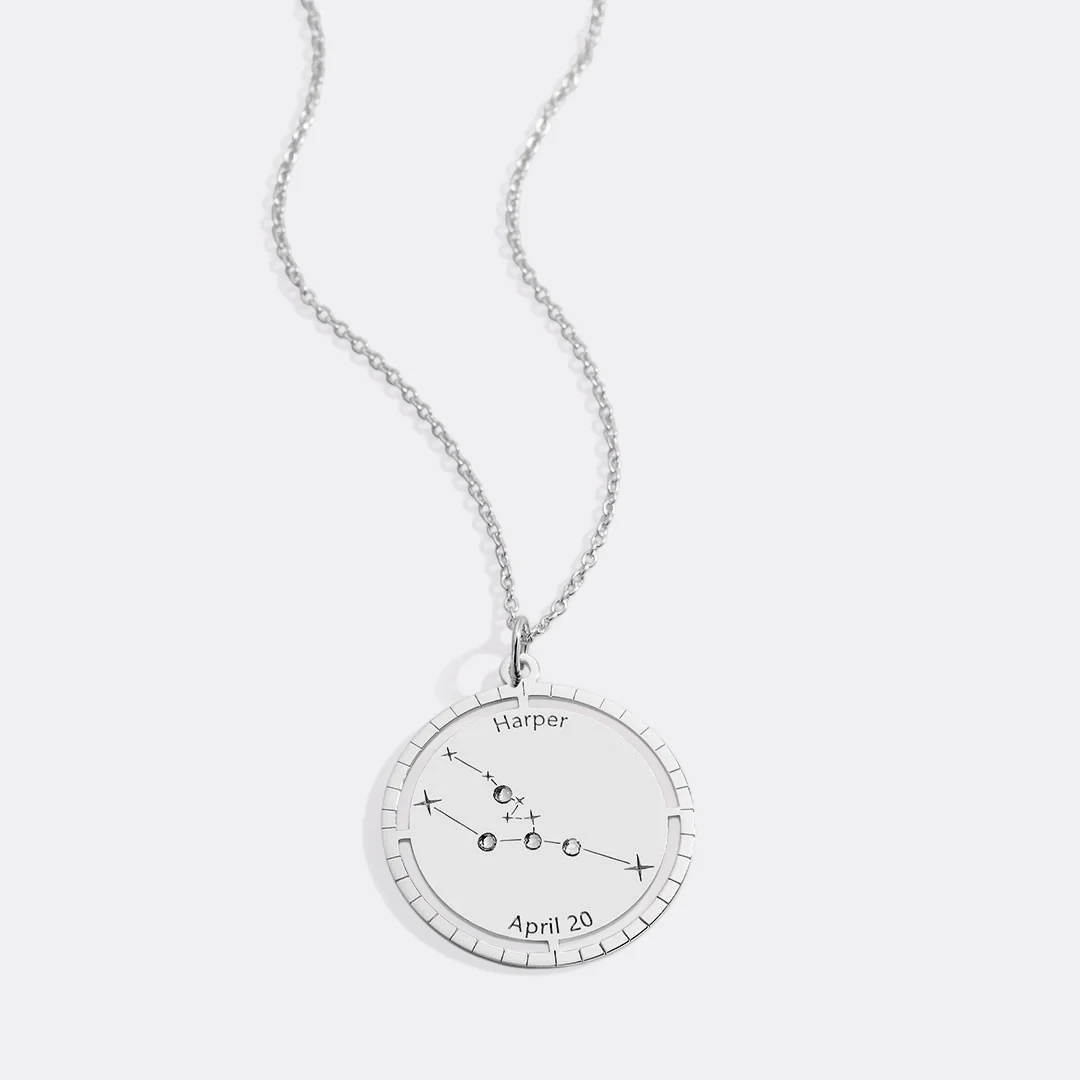 Personalized Constellation Pendant Necklace