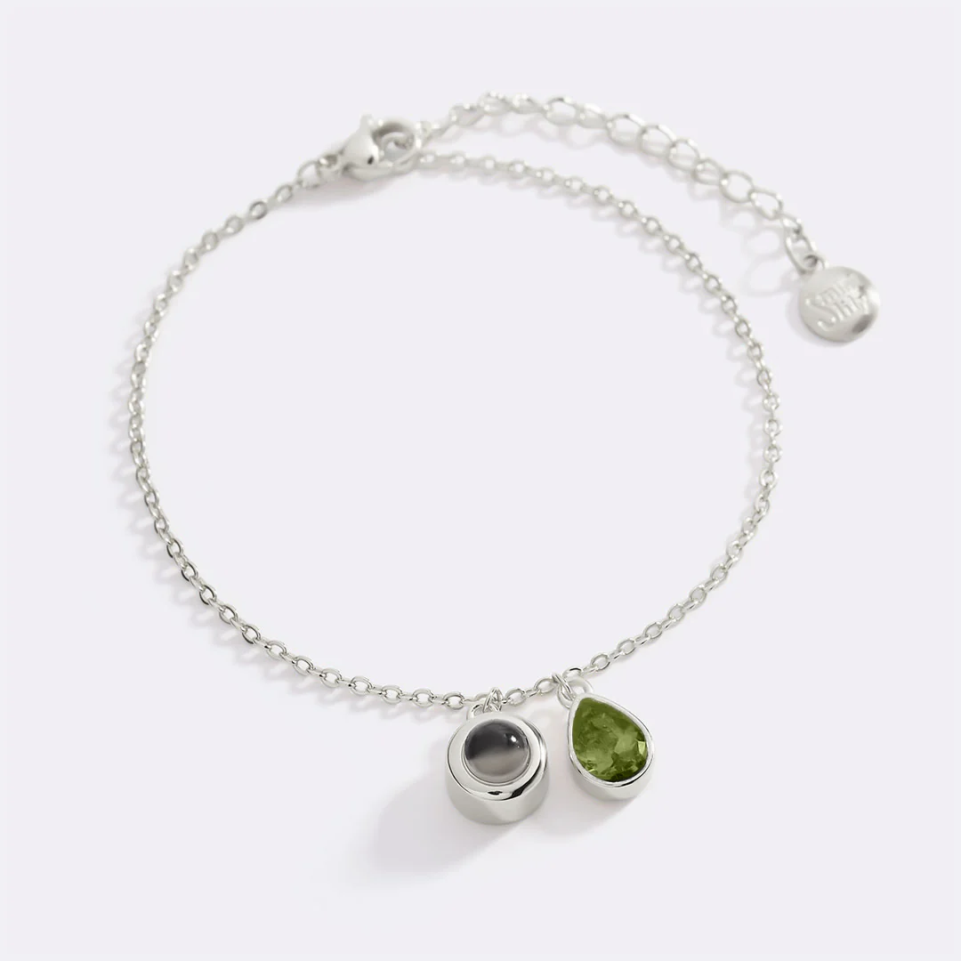 Birthstone Photo Bracelet