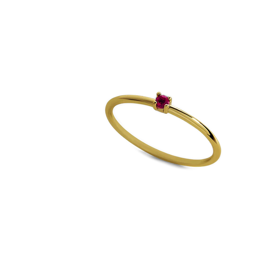 Super Dainty Birthstone Stacking Ring