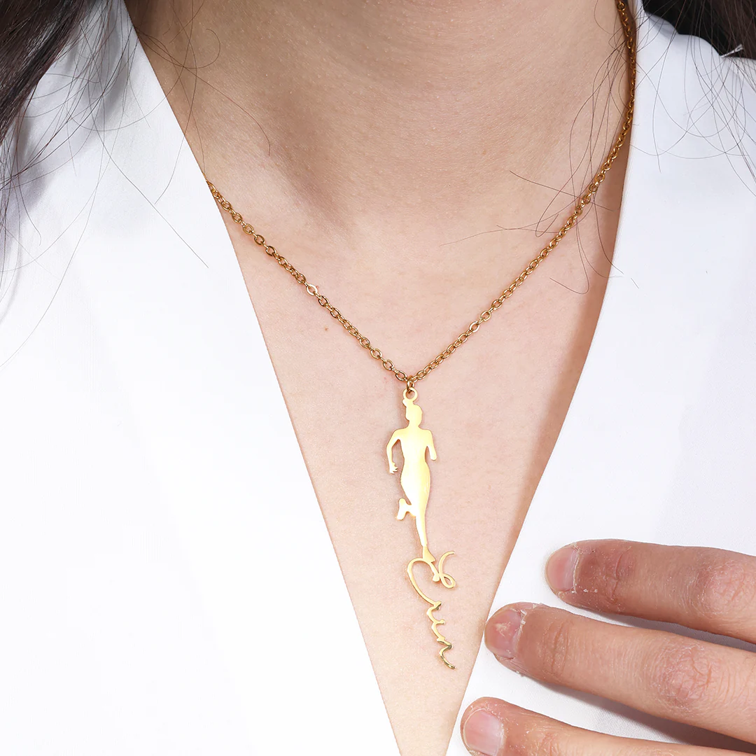 Runner Name Necklace