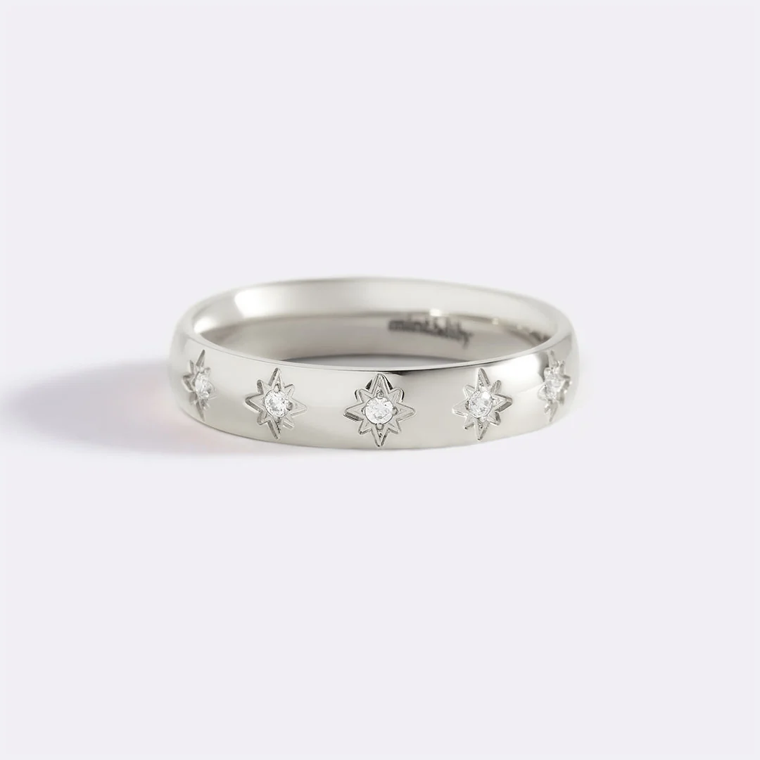 Star Set Stacking Ring
