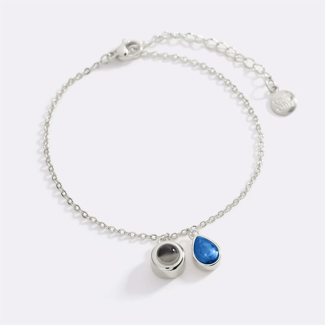 Birthstone Photo Bracelet