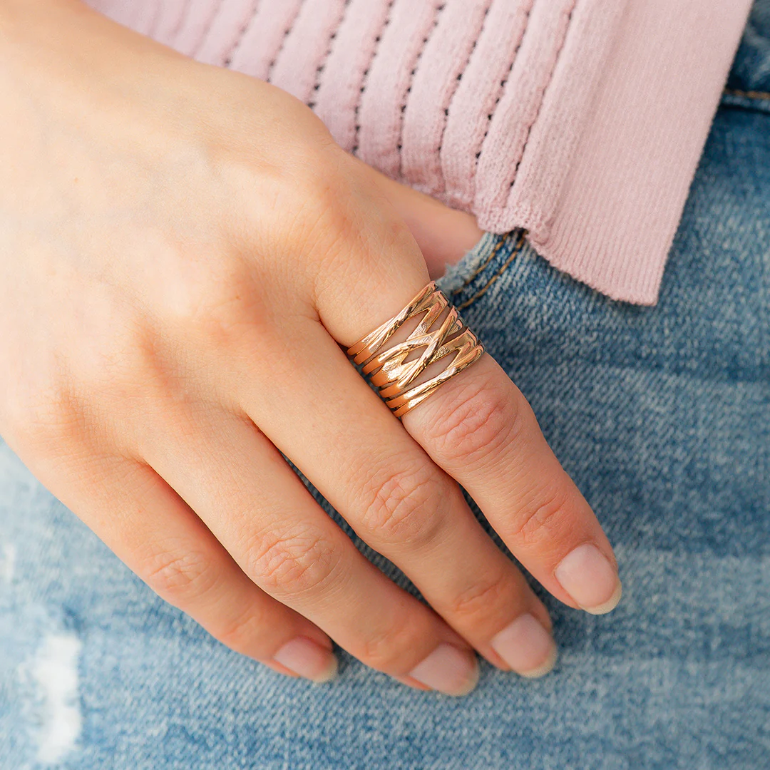 Wire Wrap Statement Ring