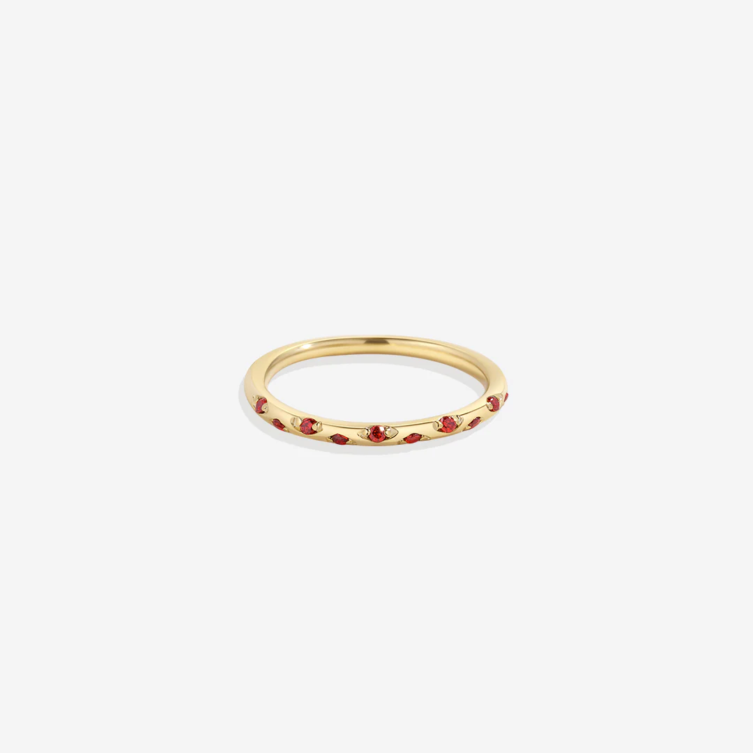 Dainty Constellation Birthstone Ring