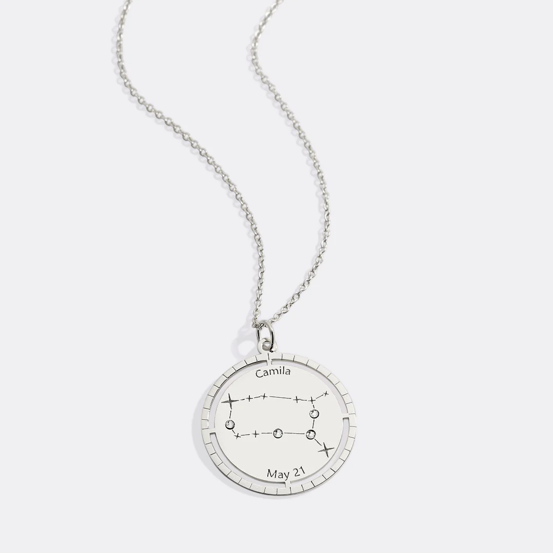 Personalized Constellation Pendant Necklace