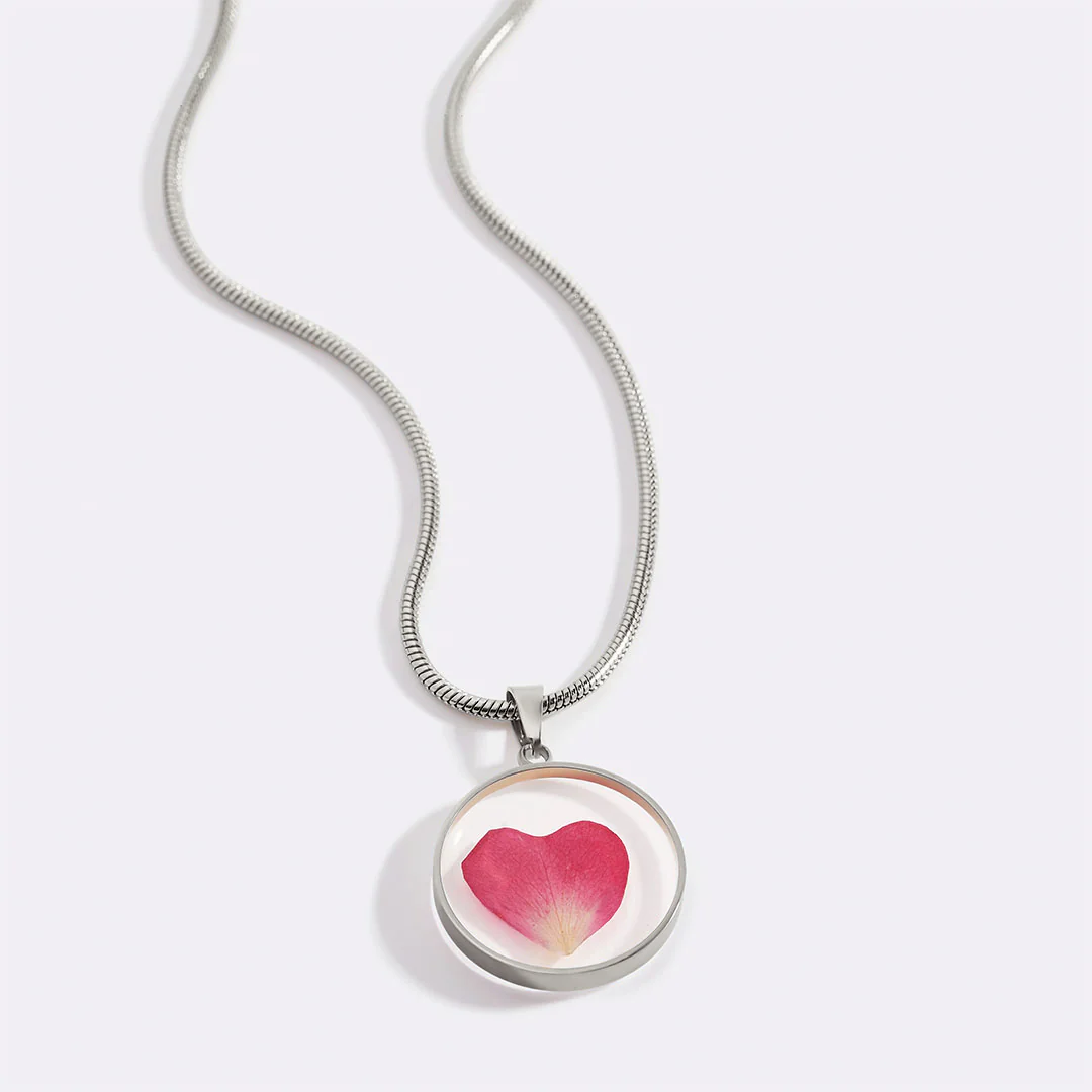 Pressed Birth Flower Necklace