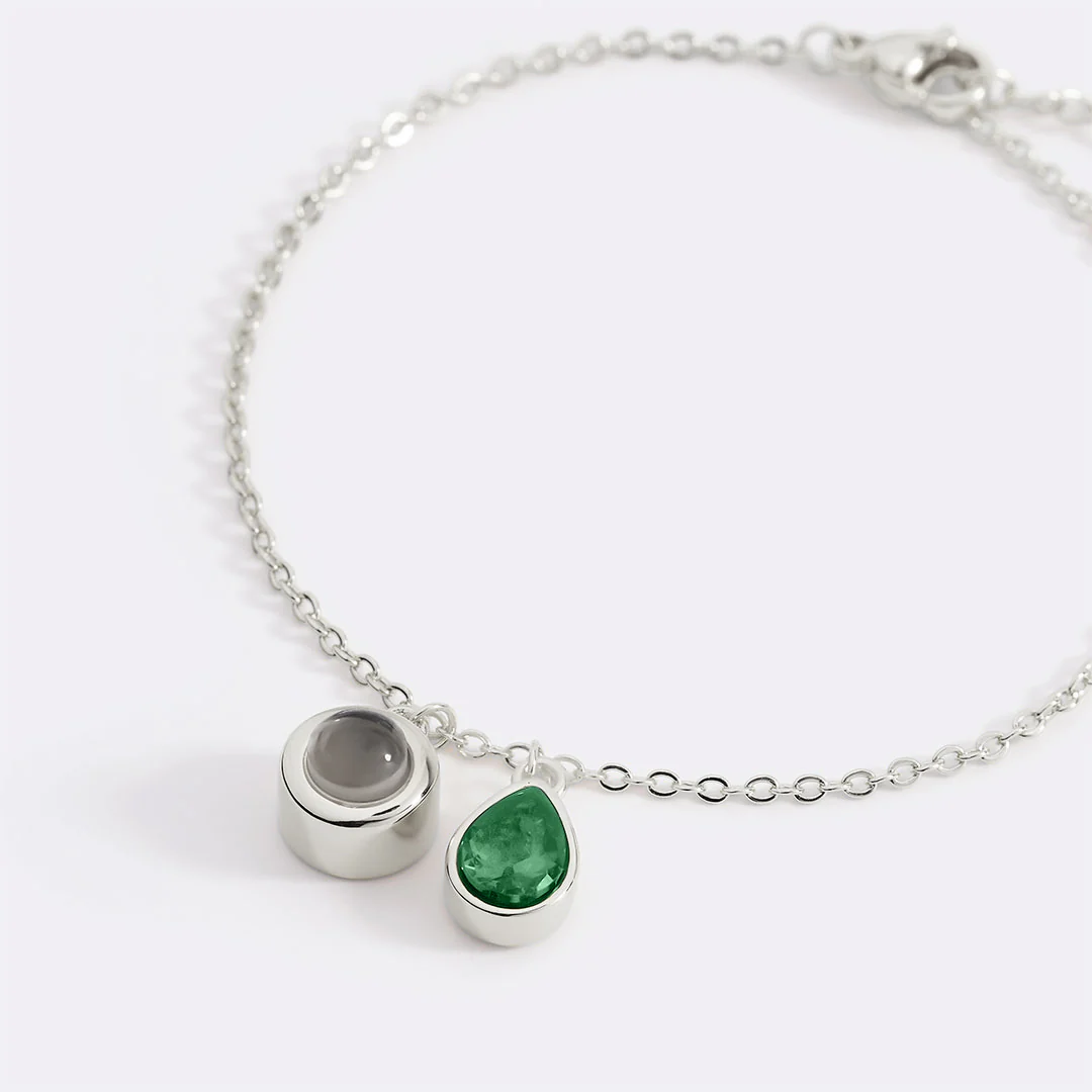 Birthstone Photo Bracelet