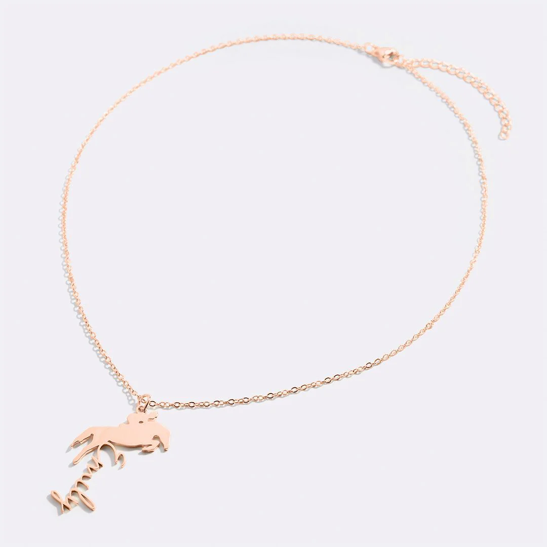 Equestrian Name Necklace