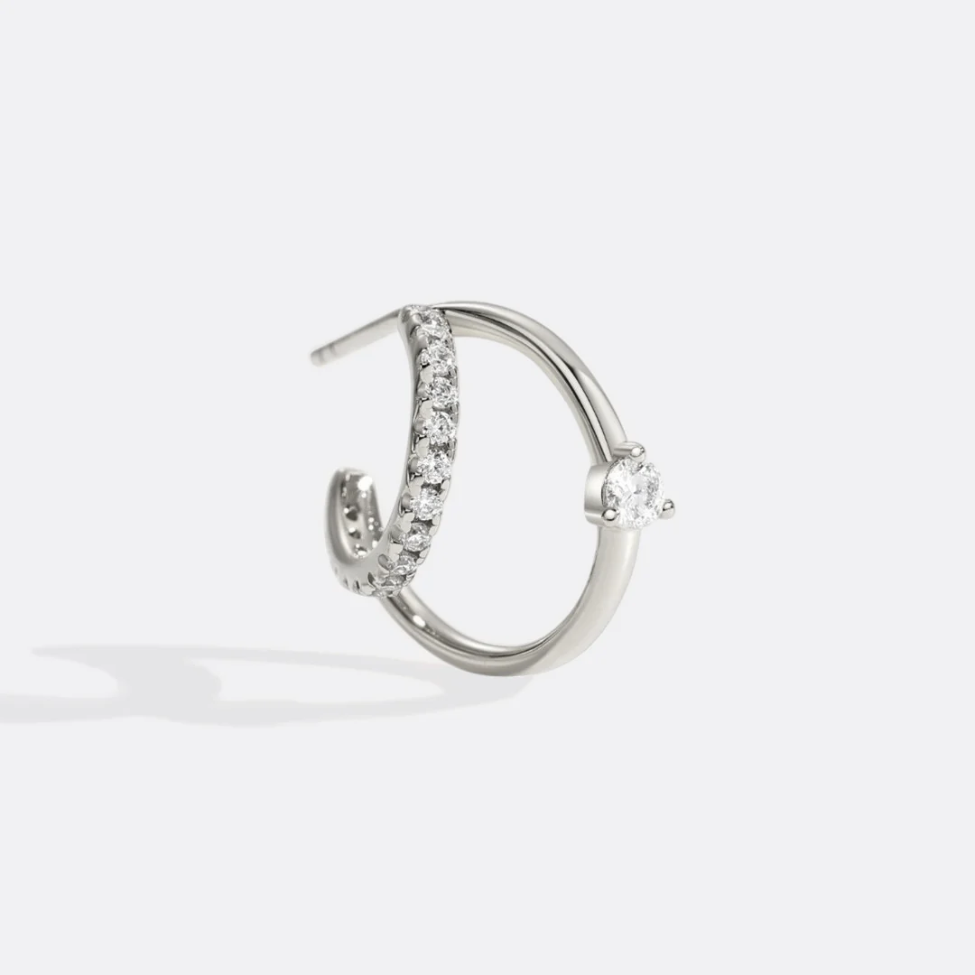 The Nova Double Hoop Earrings