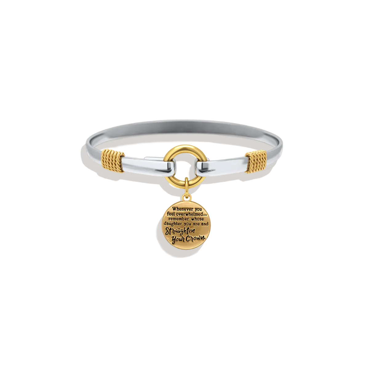 Straighten Your Crown - Two-Tone Charm Bracelet