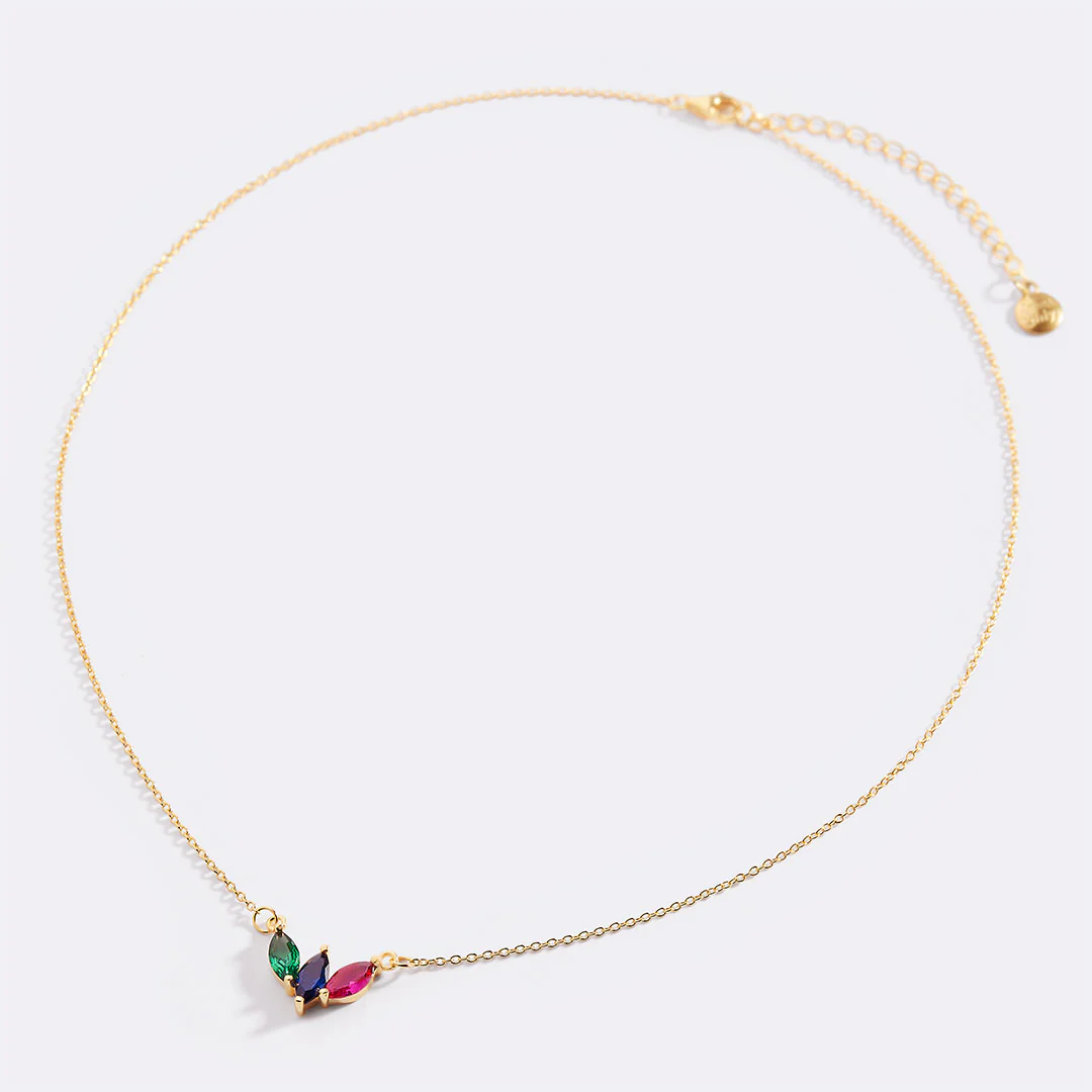 Elegant Family Birthstone Necklace