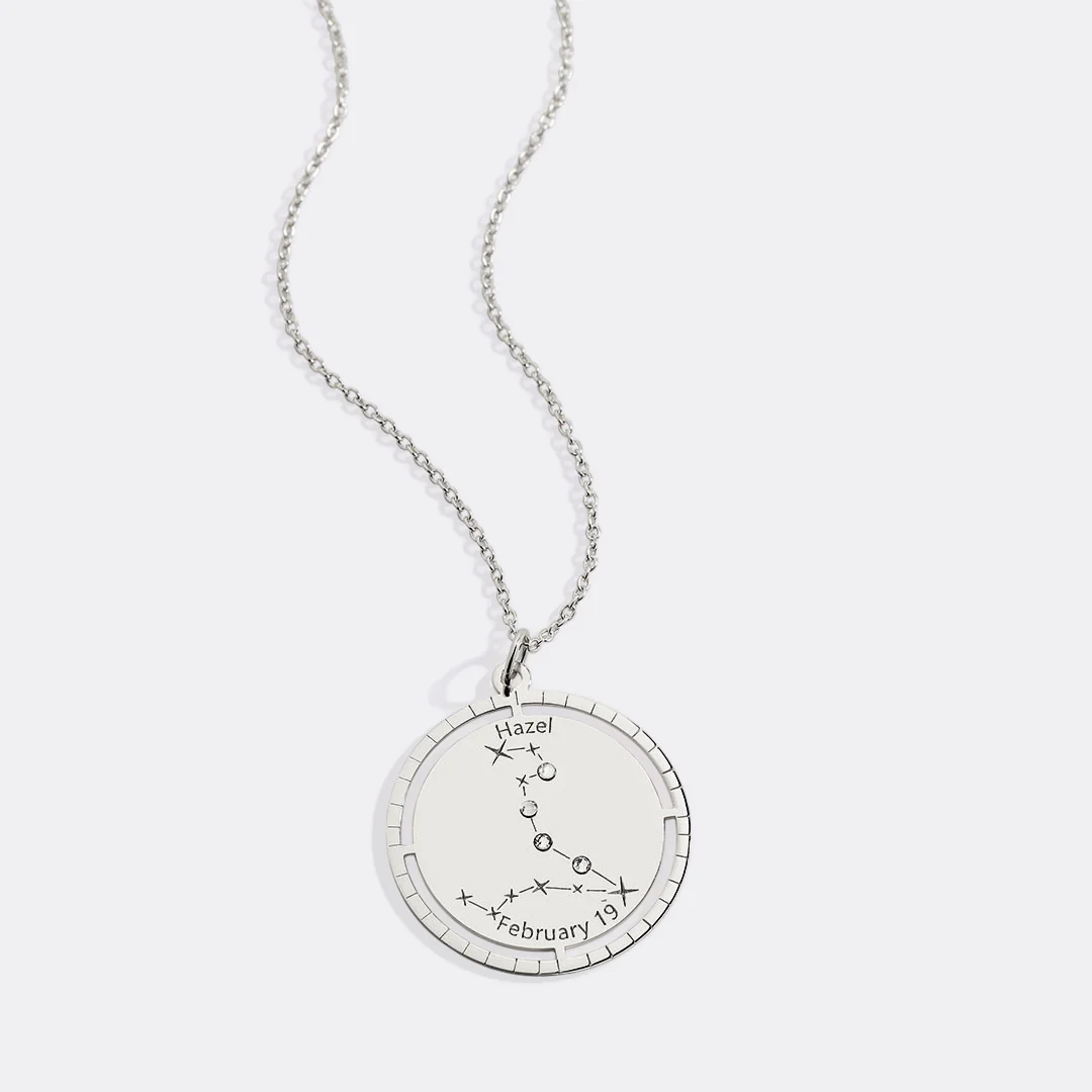 Personalized Constellation Pendant Necklace