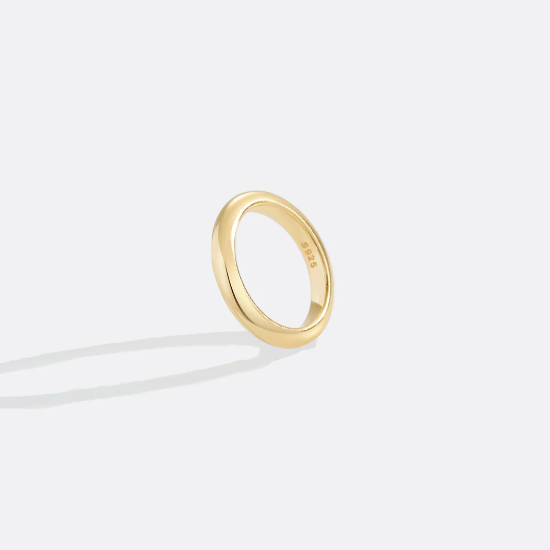 Half Round Band Stacking Ring