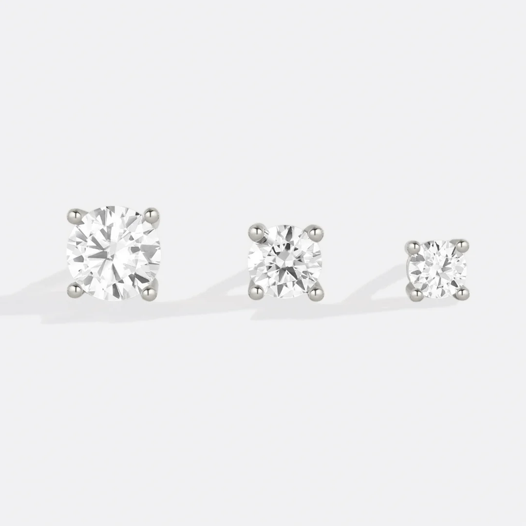 Classic Diamond Stud Earrings