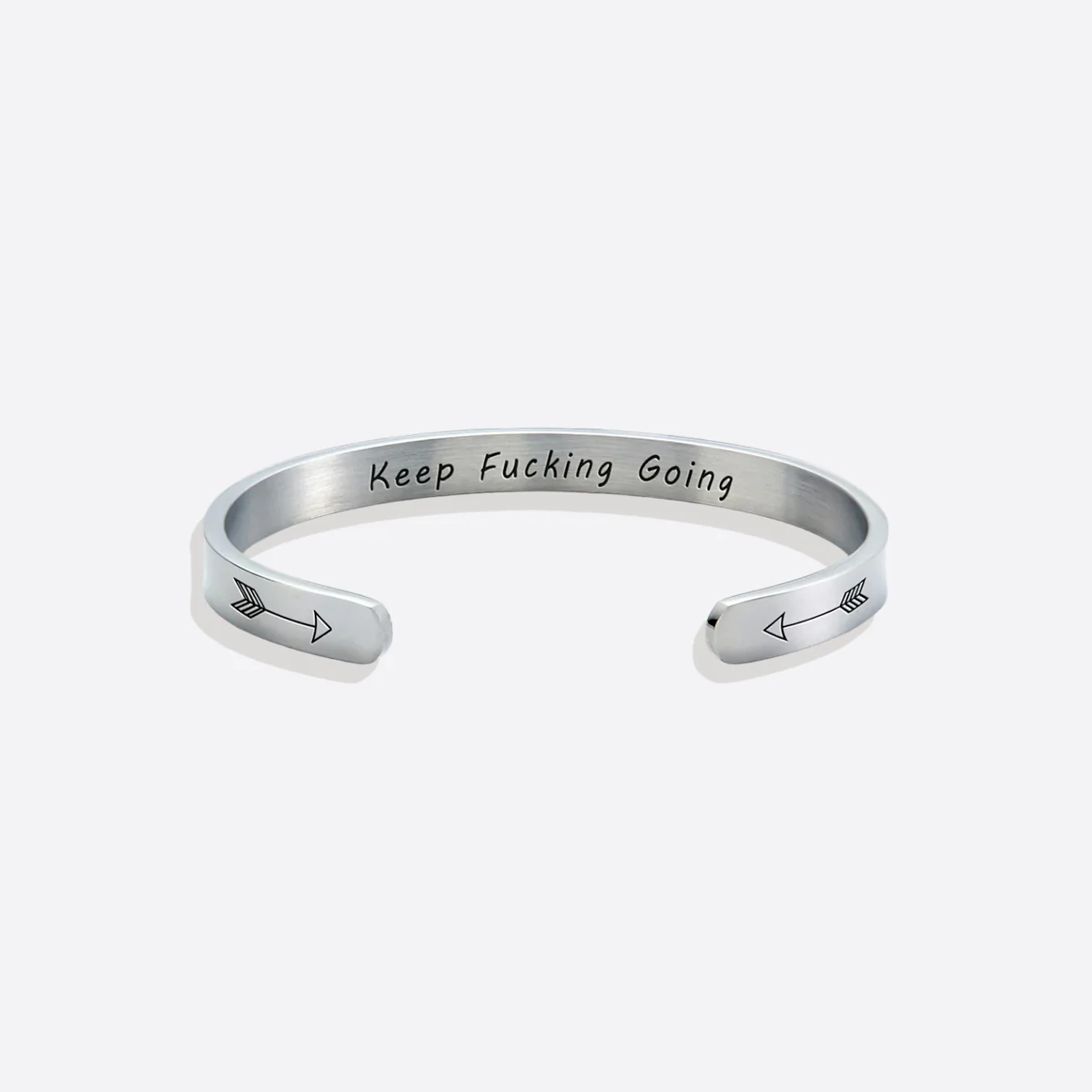 Keep Fucking Going Personalizable Cuff Bracelet