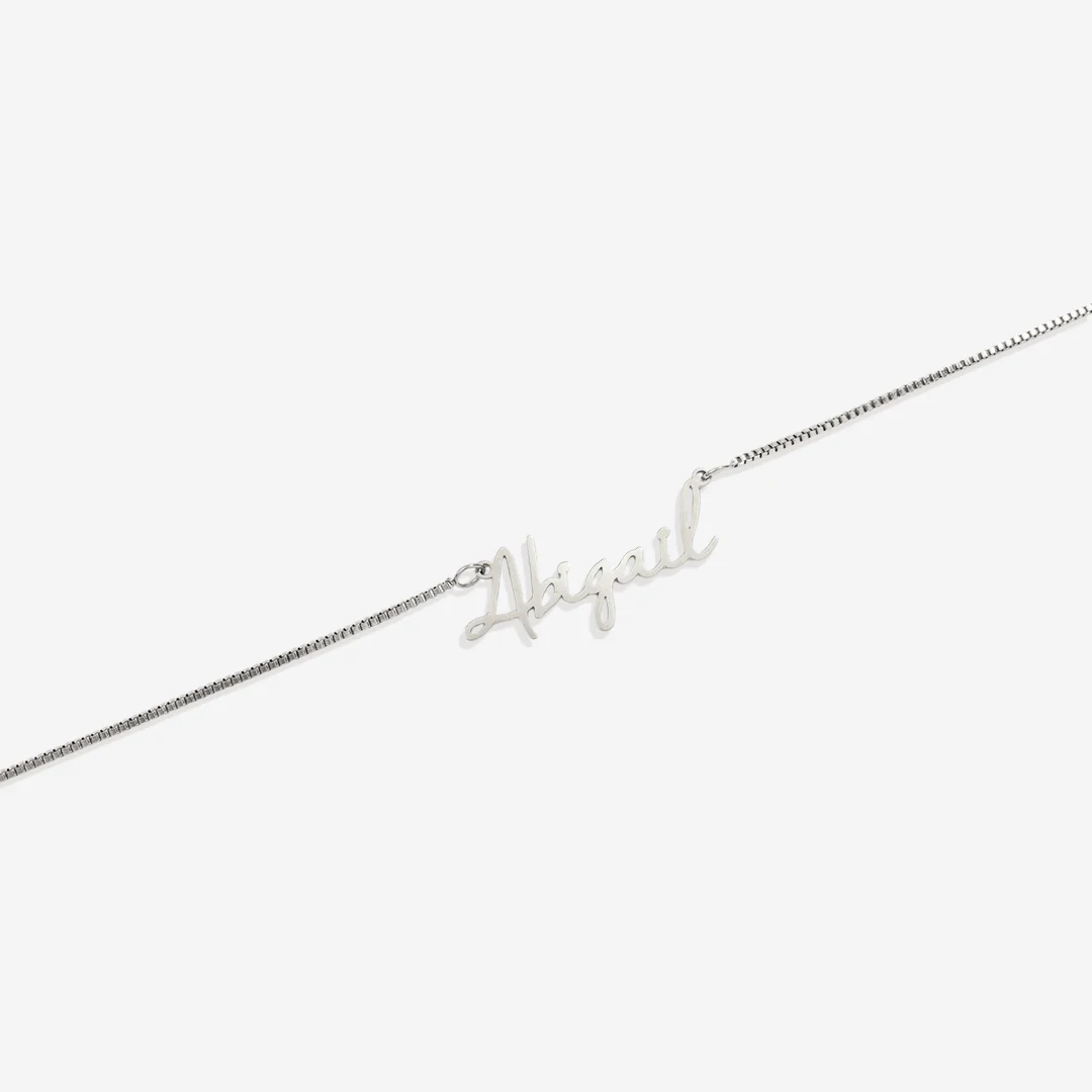 Fairy Name Necklace with Box Chain