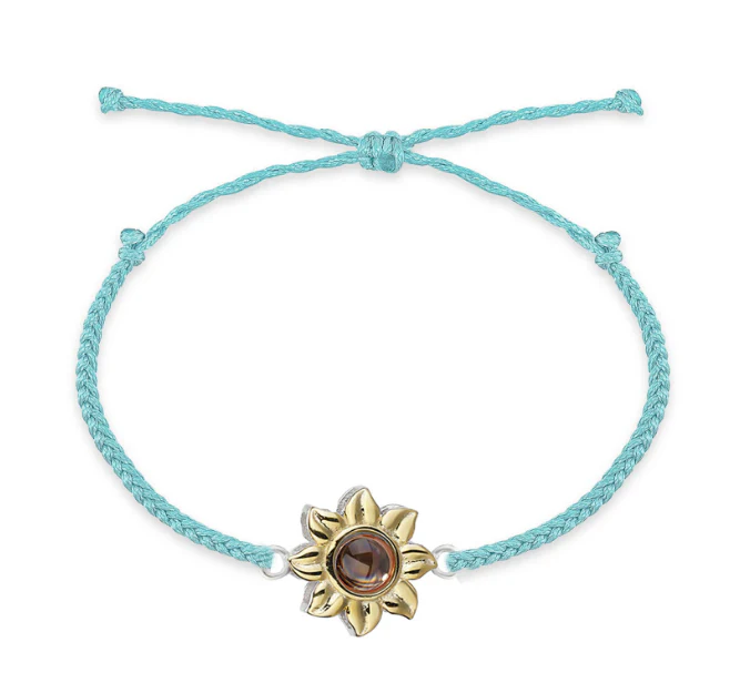 Sunflower Photo Bracelet