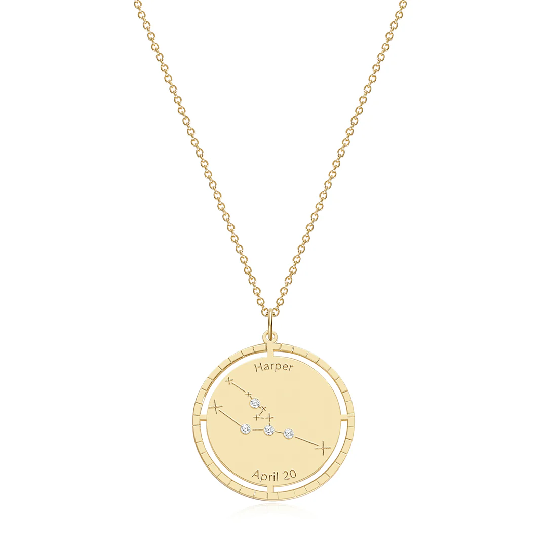 Personalized Constellation Pendant Necklace