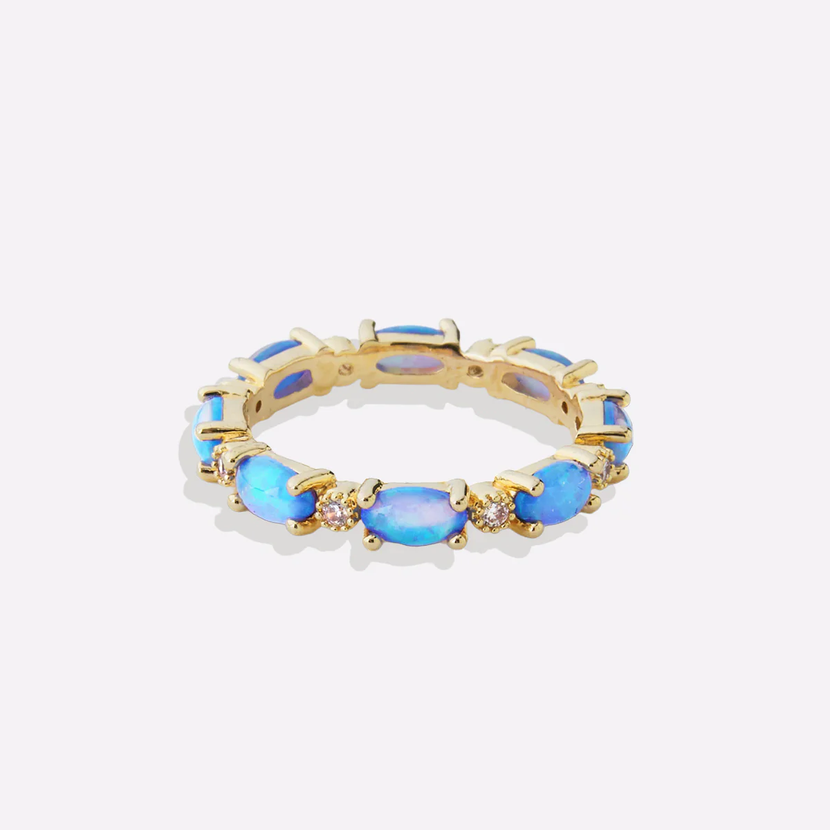 Eternity Fire Opal Ring