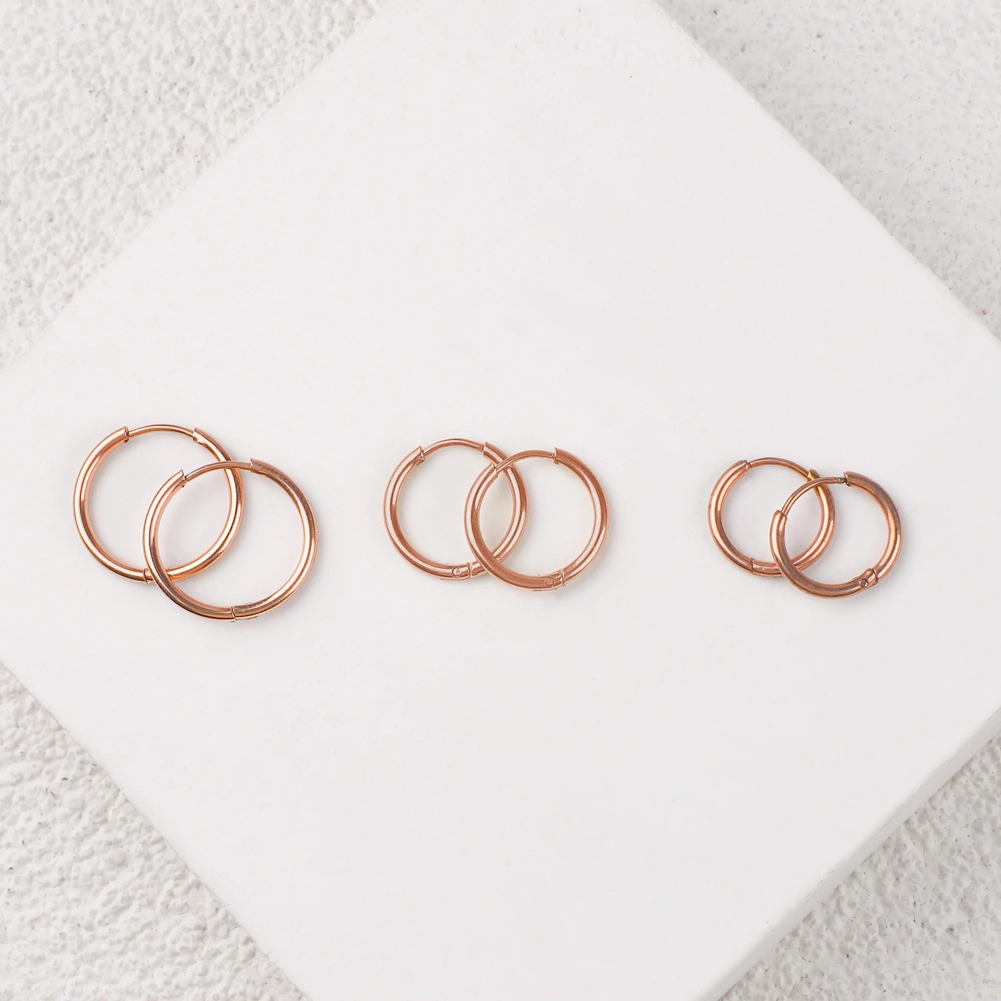 Triple Hoops Set
