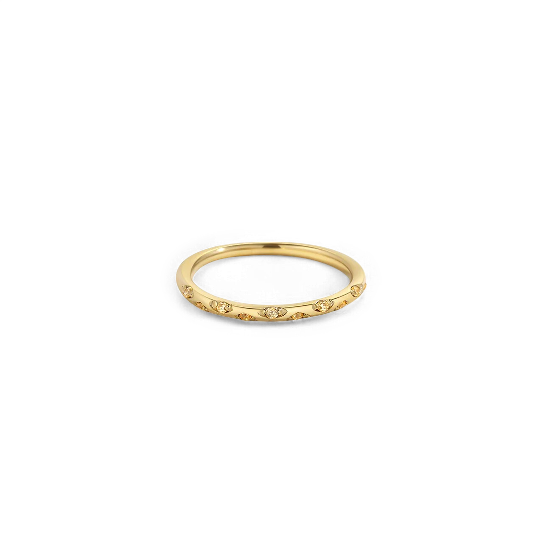 Dainty Constellation Birthstone Ring